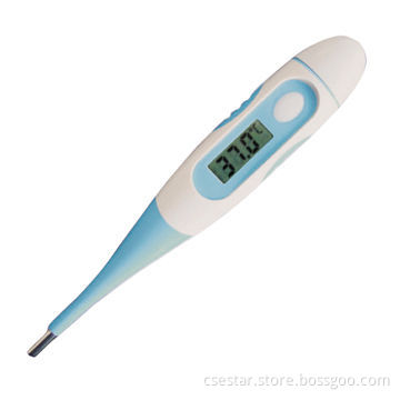 Soft Tip Clinical Digital Thermometer, Flexible and Waterproof, High Accuracy, Easy to Read
